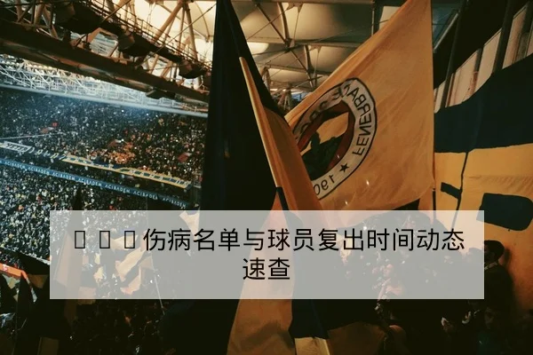 CBA伤病名单与球员复出时间动态速查